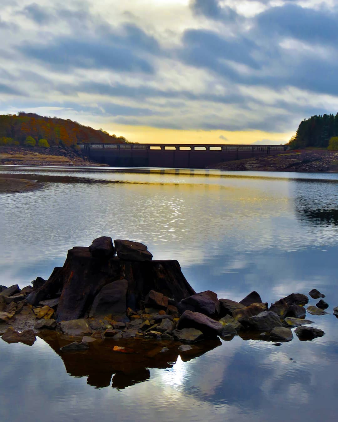 Dam Wall Reflection